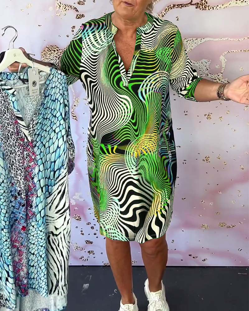Karina - Colorful Patterned Dress