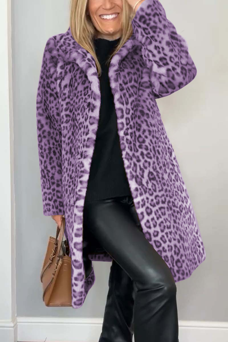 Laura - Leopard Print Coat