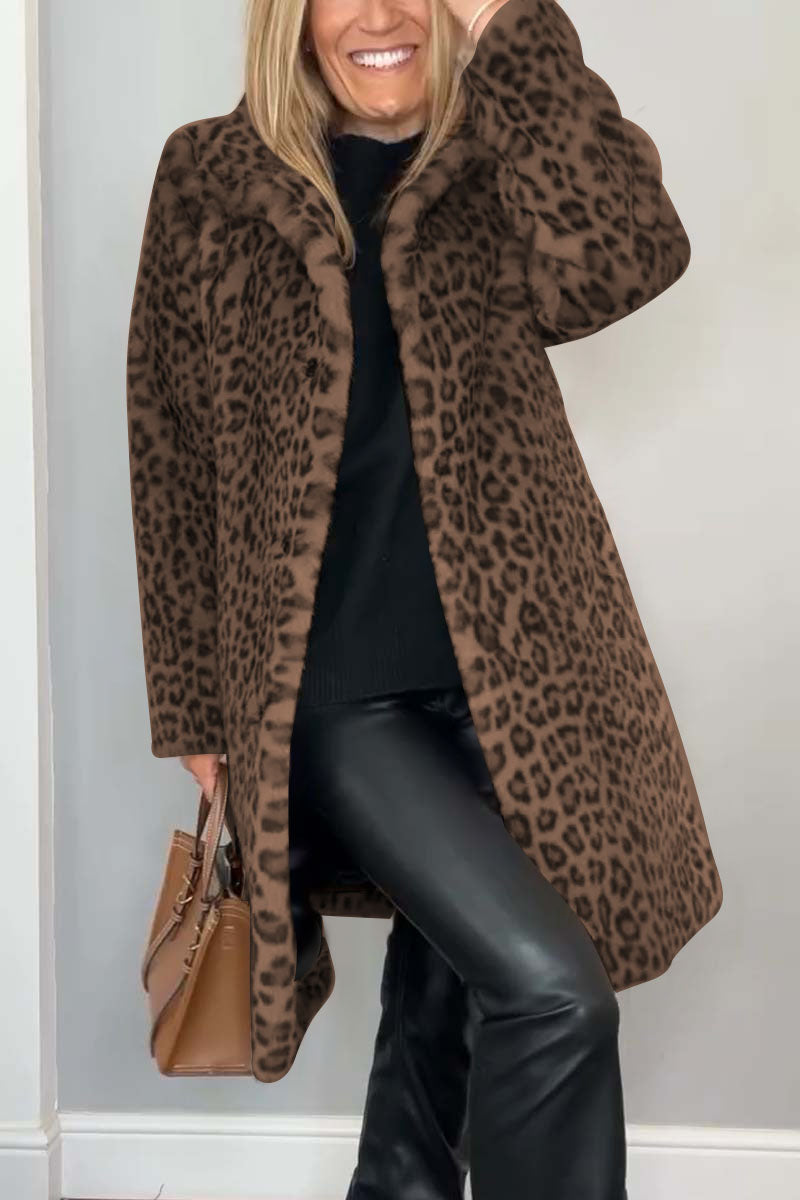 Laura - Leopard Print Coat