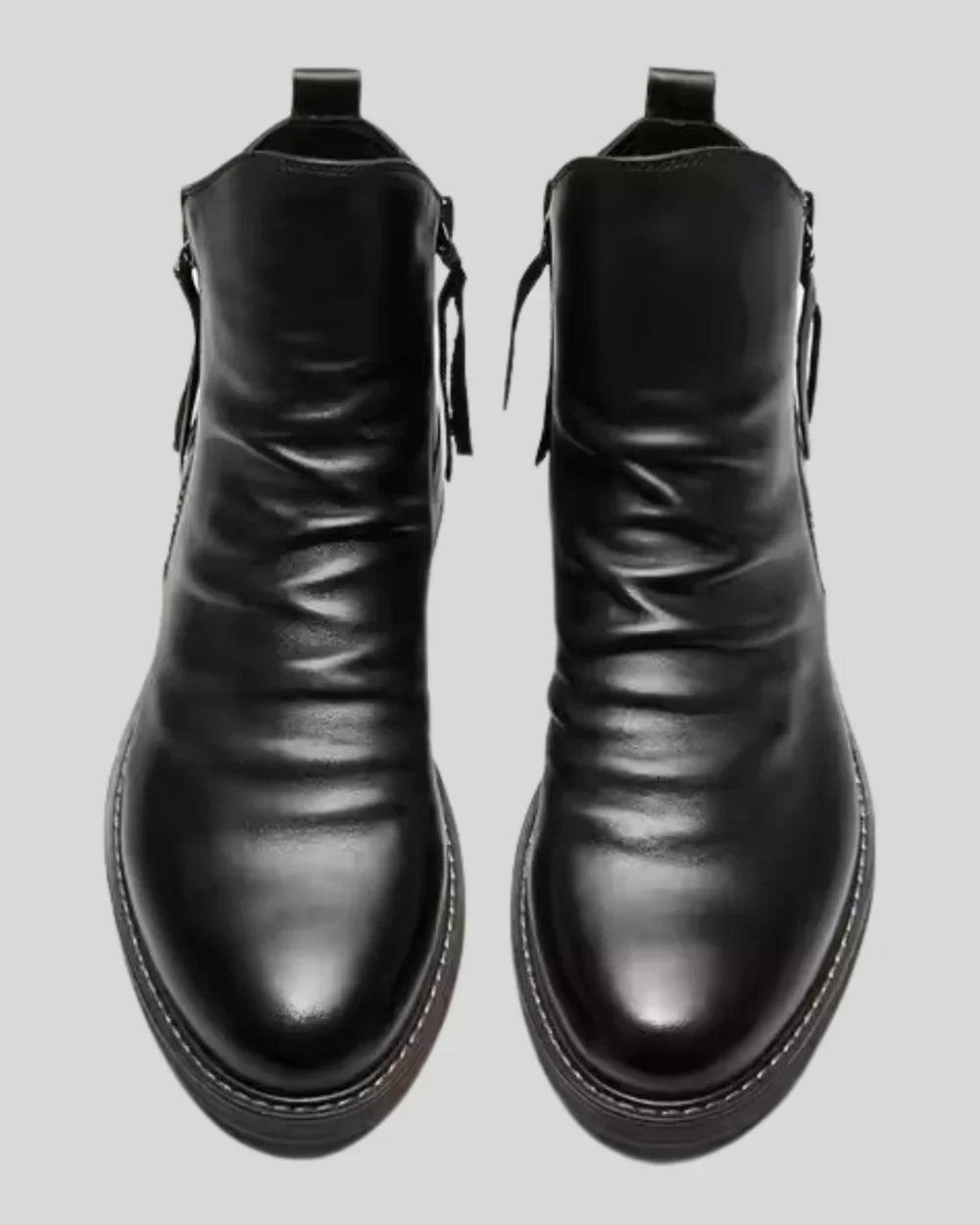 Arthur™ - Side Zip Leather Ankle Boots