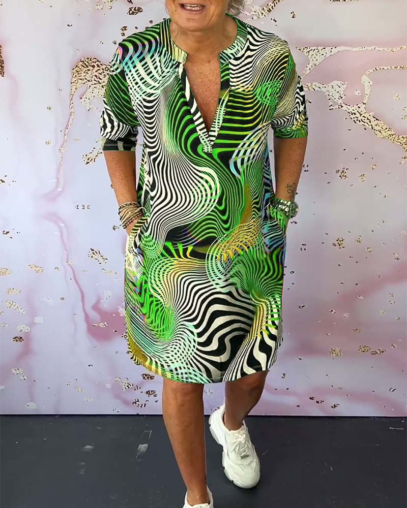 Karina - Colorful Patterned Dress