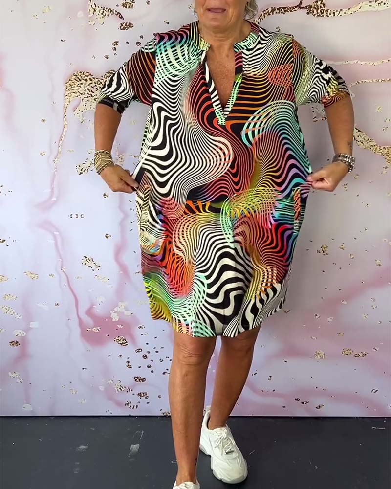 Karina - Colorful Patterned Dress