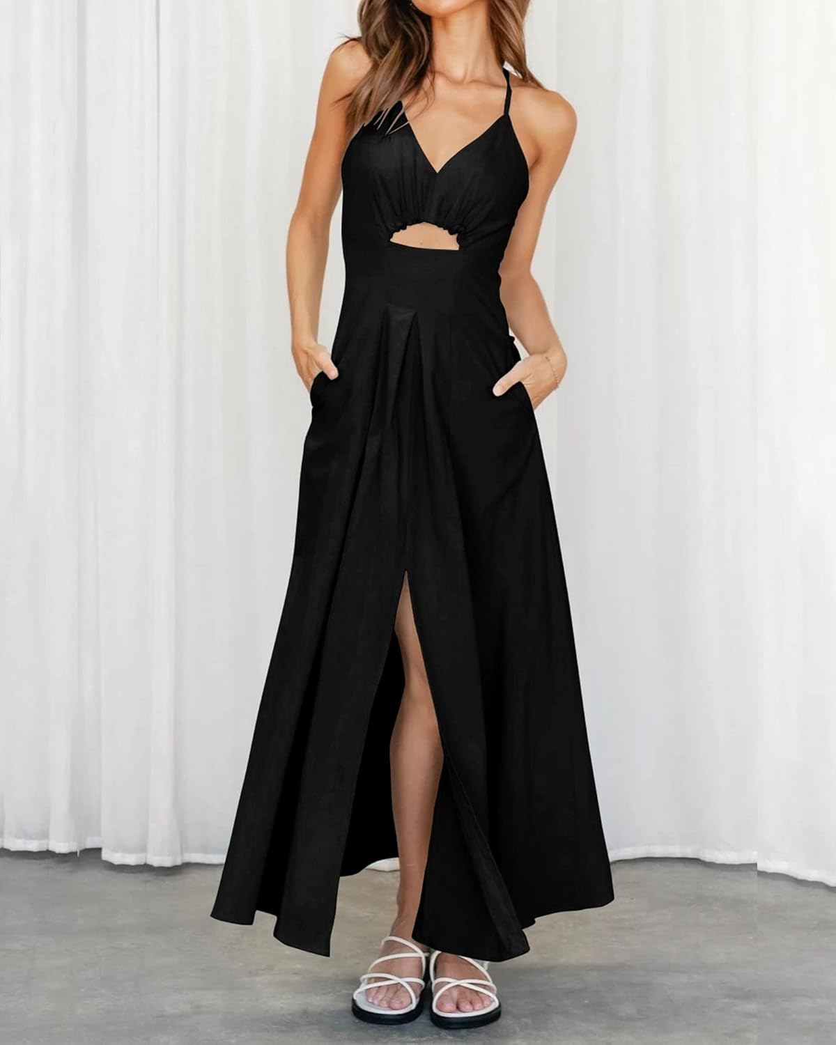 Nira - Sleeveless V-Neck Dress