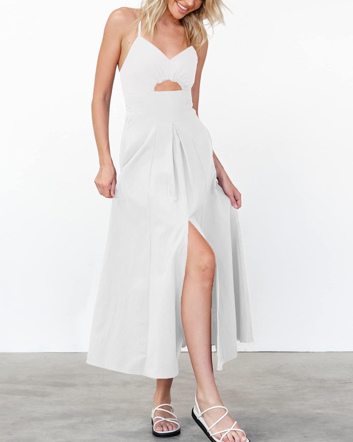 Nira - Sleeveless V-Neck Dress