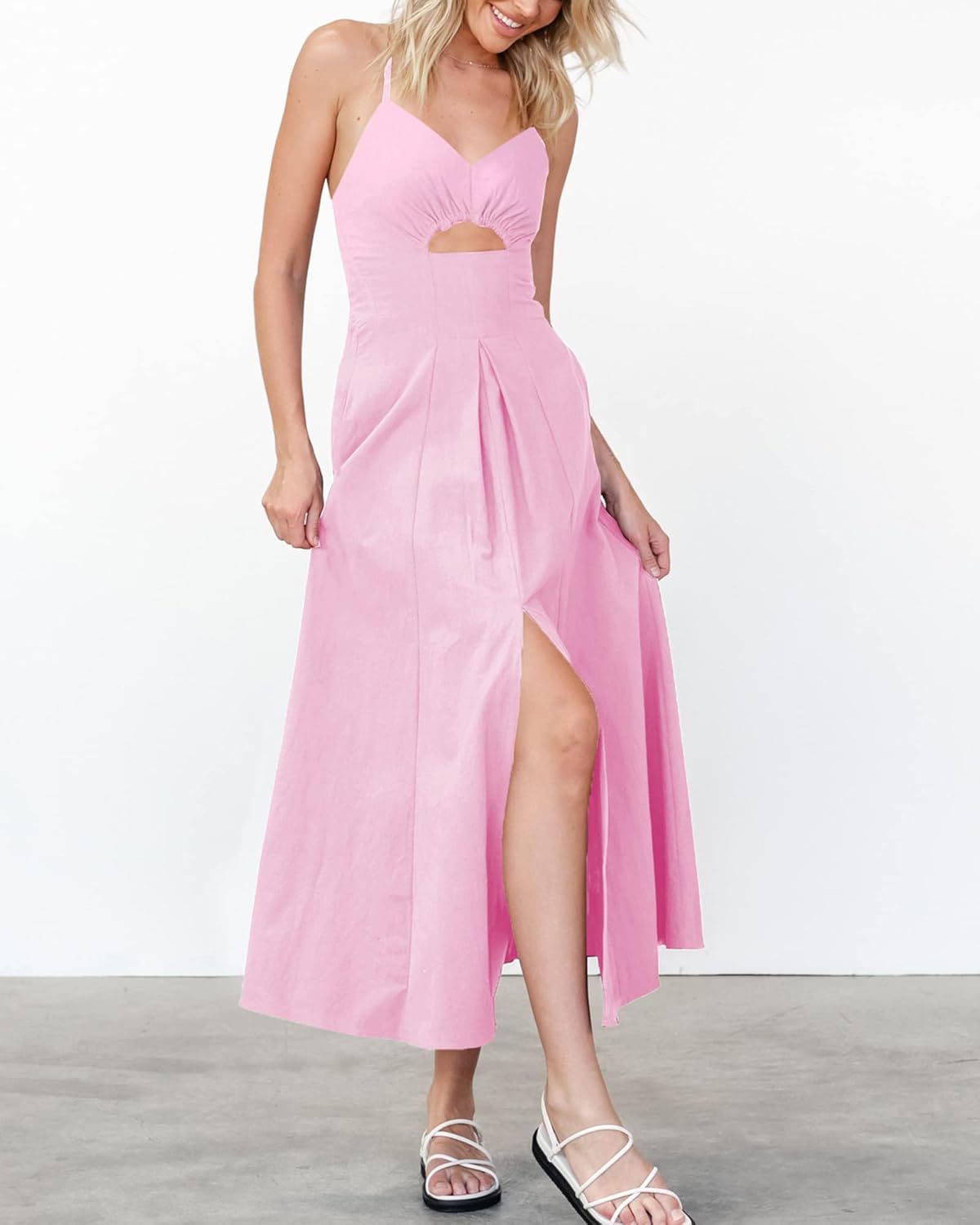 Nira - Sleeveless V-Neck Dress