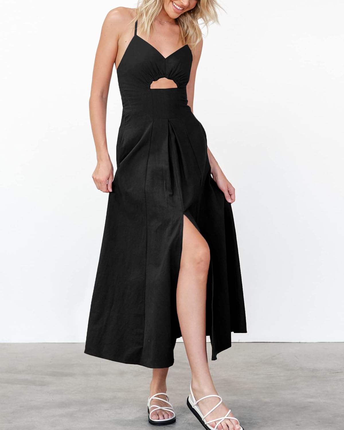 Nira - Sleeveless V-Neck Dress