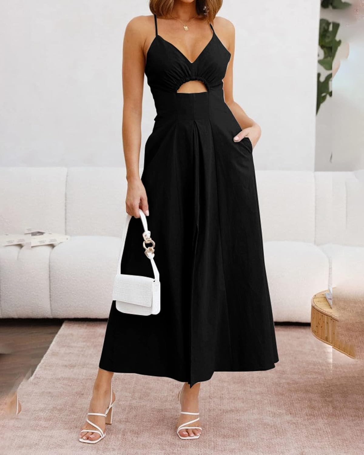 Nira - Sleeveless V-Neck Dress