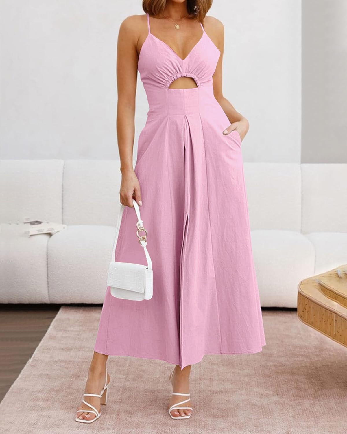 Nira - Sleeveless V-Neck Dress
