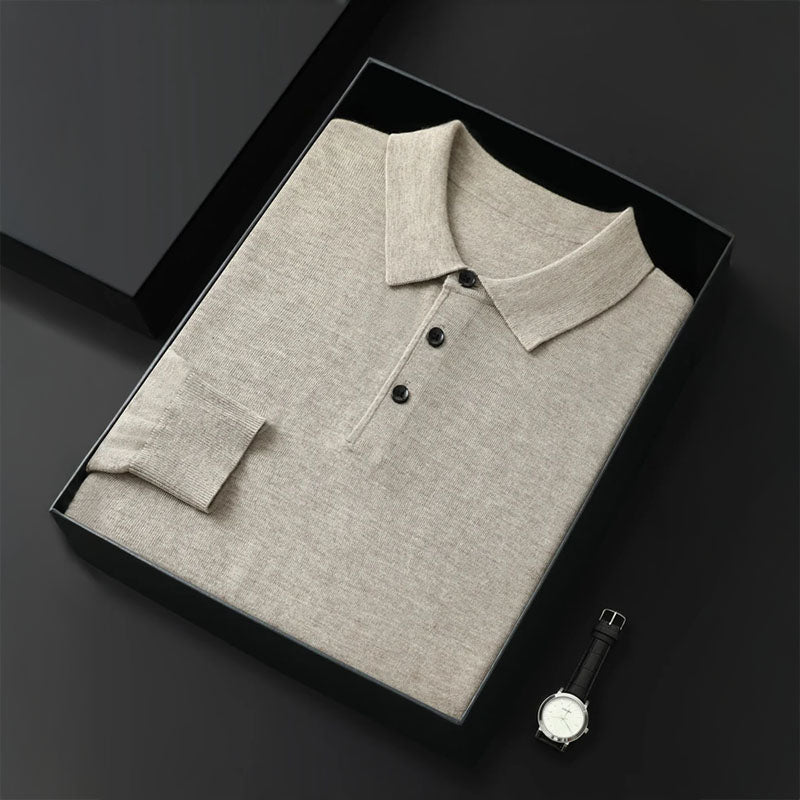 Damon - Merino Full Sleeve Polo