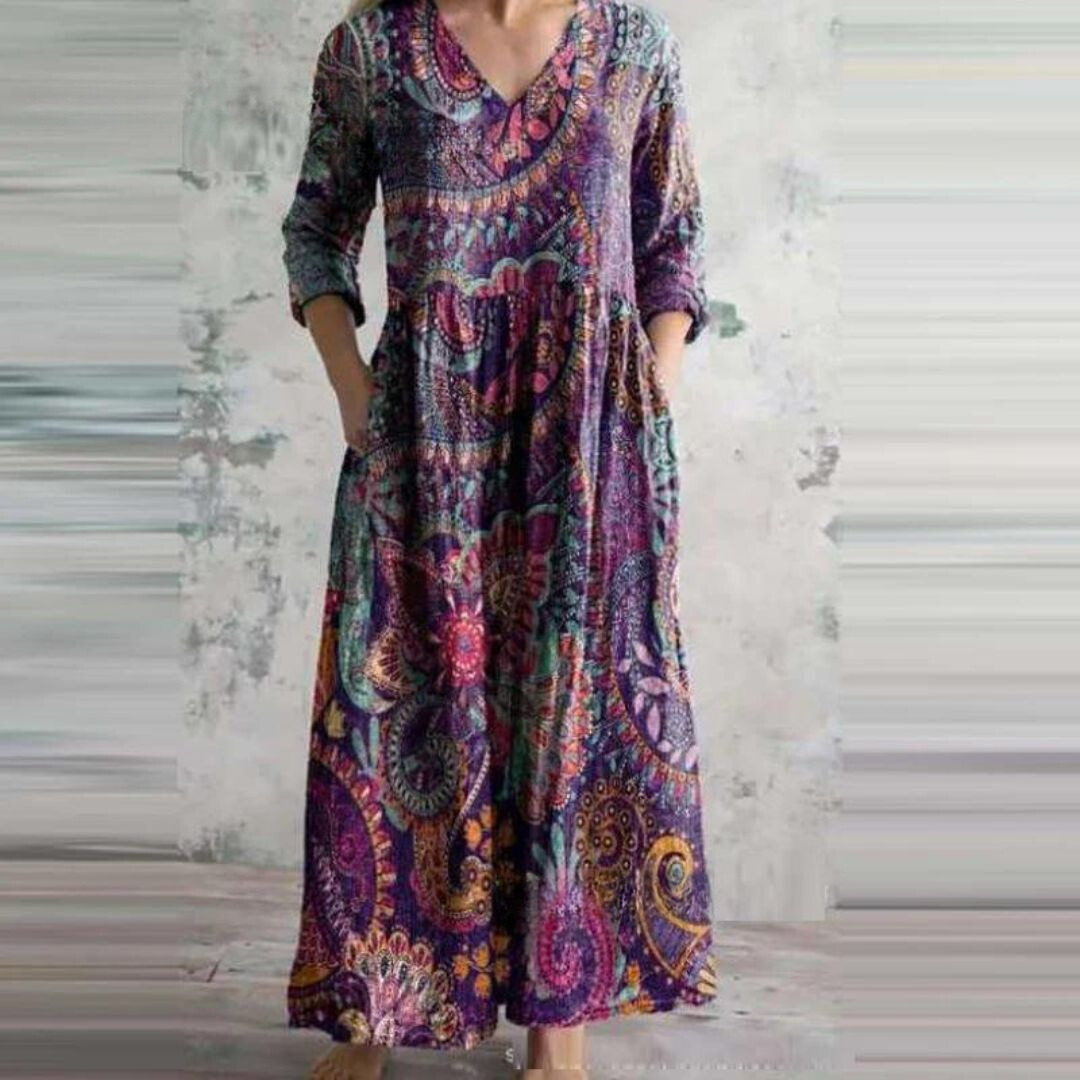 United Apparel Exclusive - Deana Retro Maxi Dress
