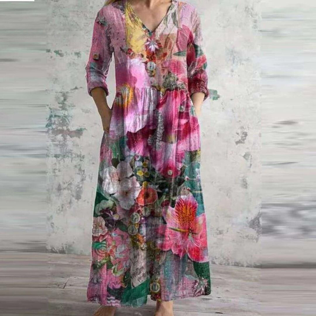 United Apparel Exclusive - Deana Retro Maxi Dress
