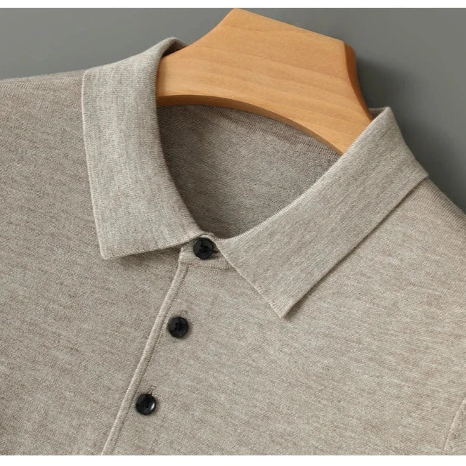 Damon - Merino Full Sleeve Polo