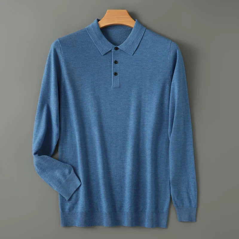 Damon - Merino Full Sleeve Polo