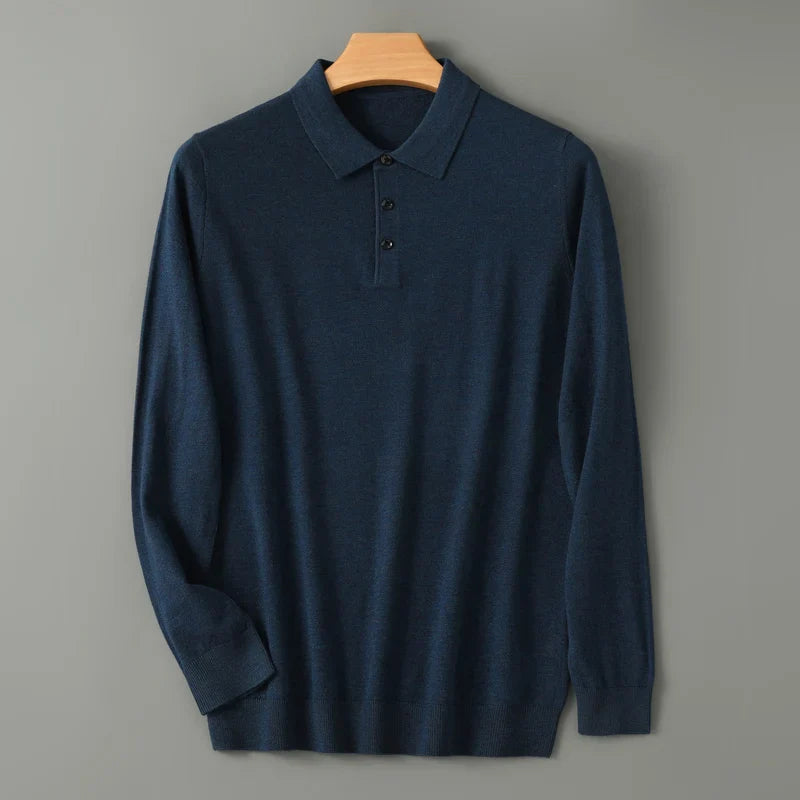 Damon - Merino Full Sleeve Polo