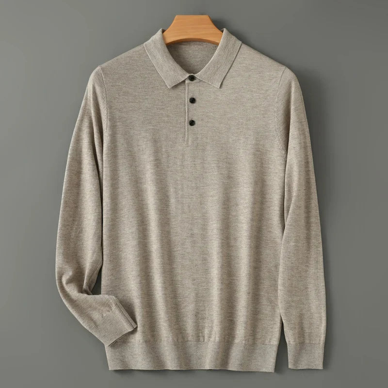 Damon - Merino Full Sleeve Polo