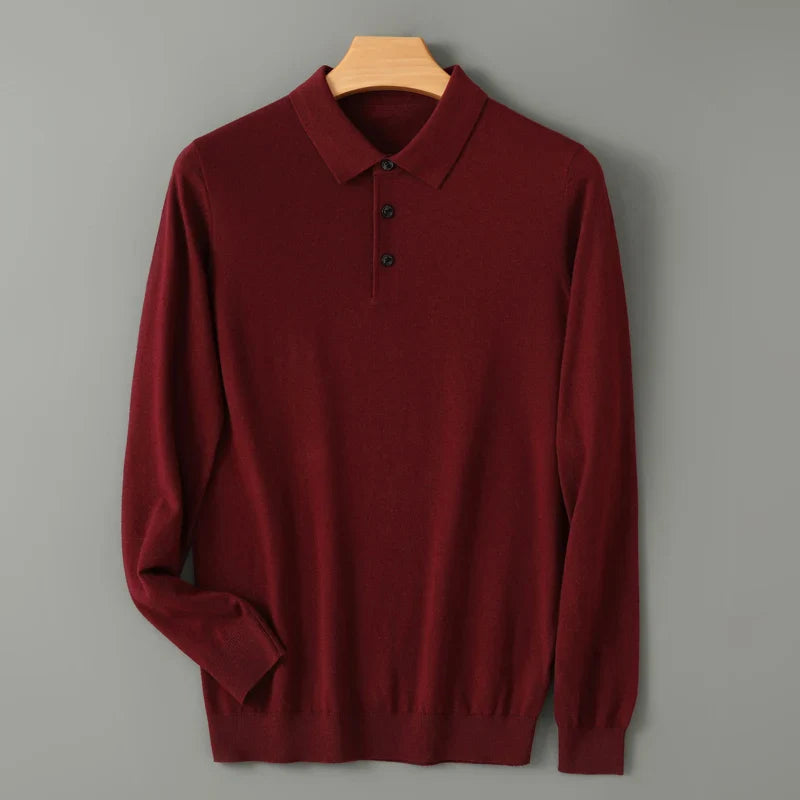 Damon - Merino Full Sleeve Polo