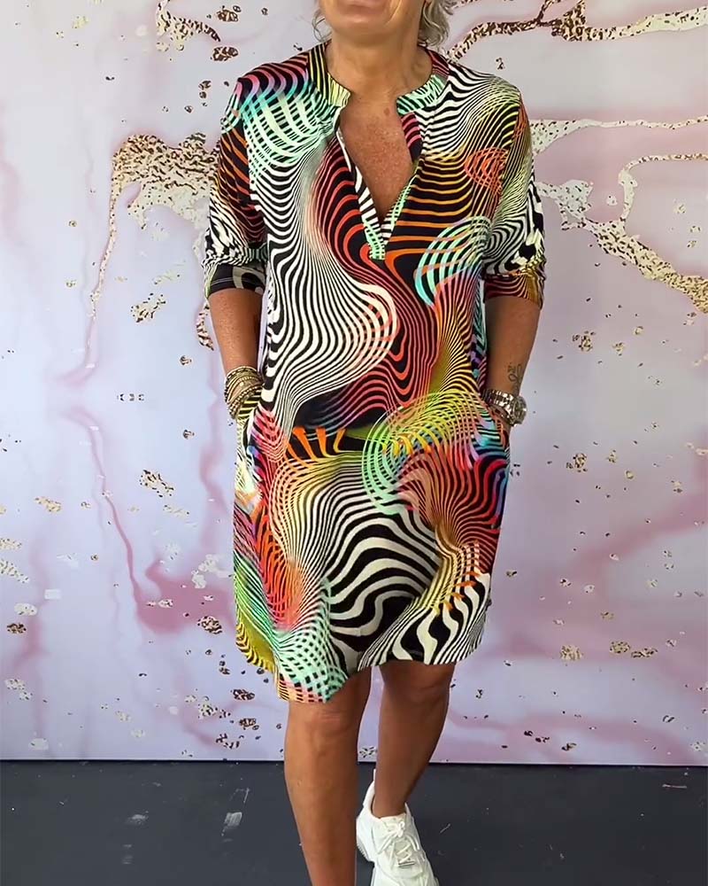 Karina - Colorful Patterned Dress