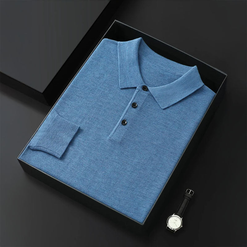 Damon - Merino Full Sleeve Polo