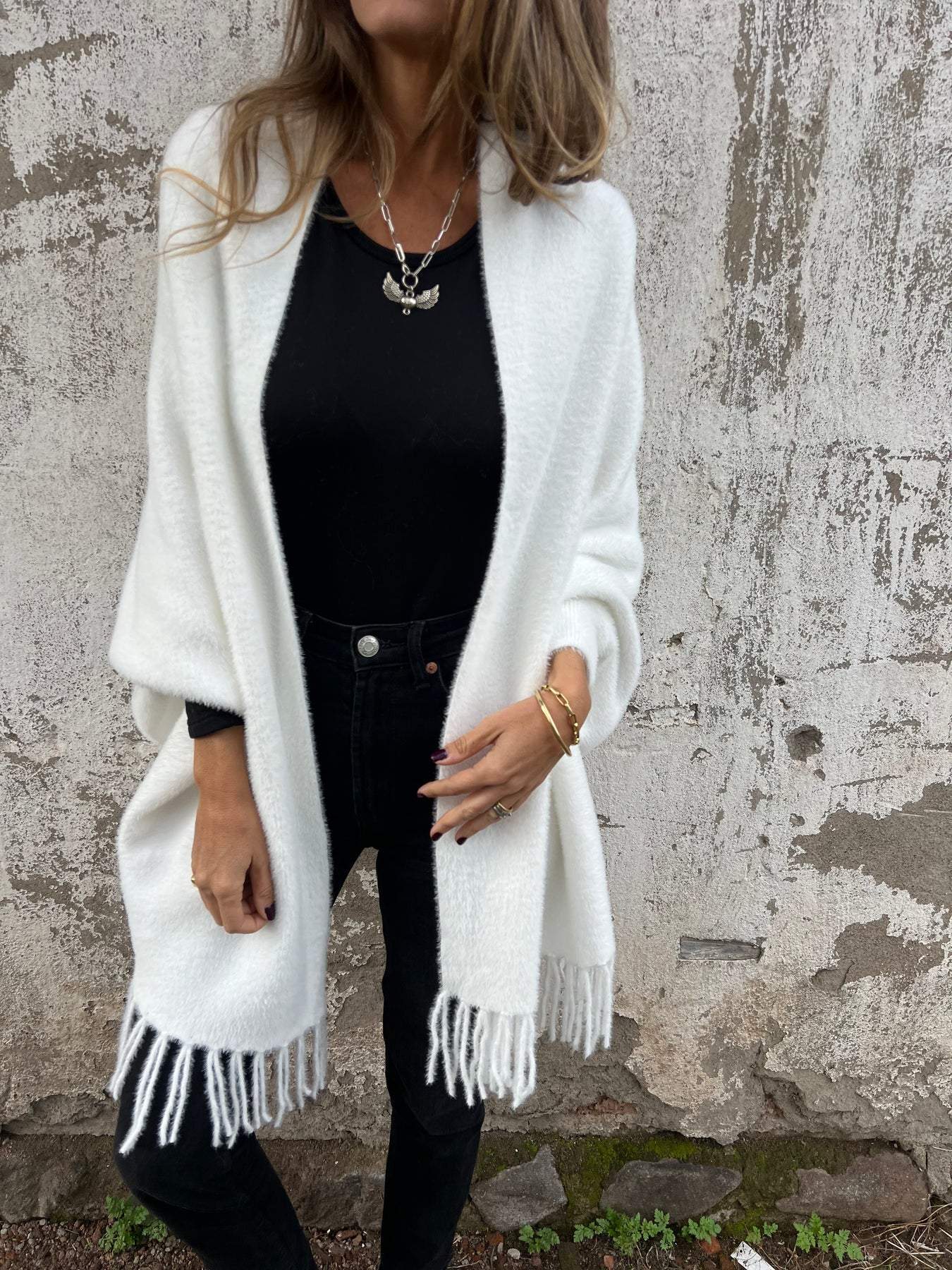 Alina - Elegant Wrap Sweater with Long Sleeves