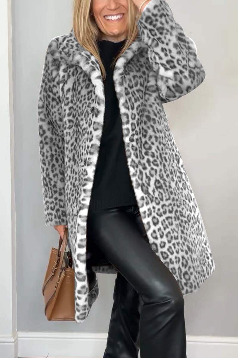 Laura - Leopard Print Coat