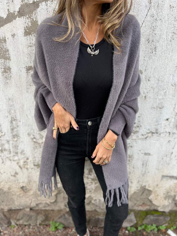 Alina - Elegant Wrap Sweater with Long Sleeves