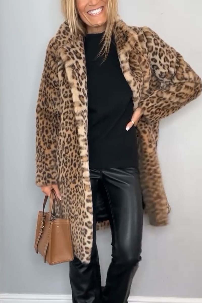 Laura - Leopard Print Coat