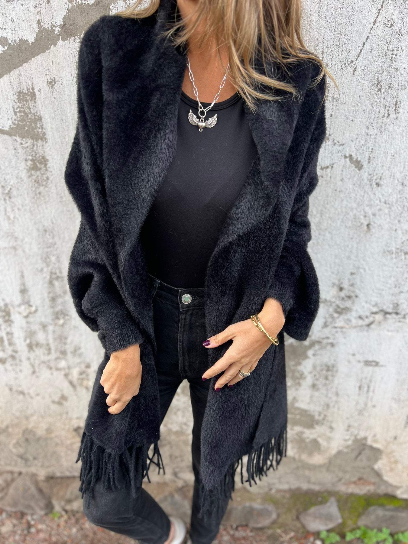 Alina - Elegant Wrap Sweater with Long Sleeves