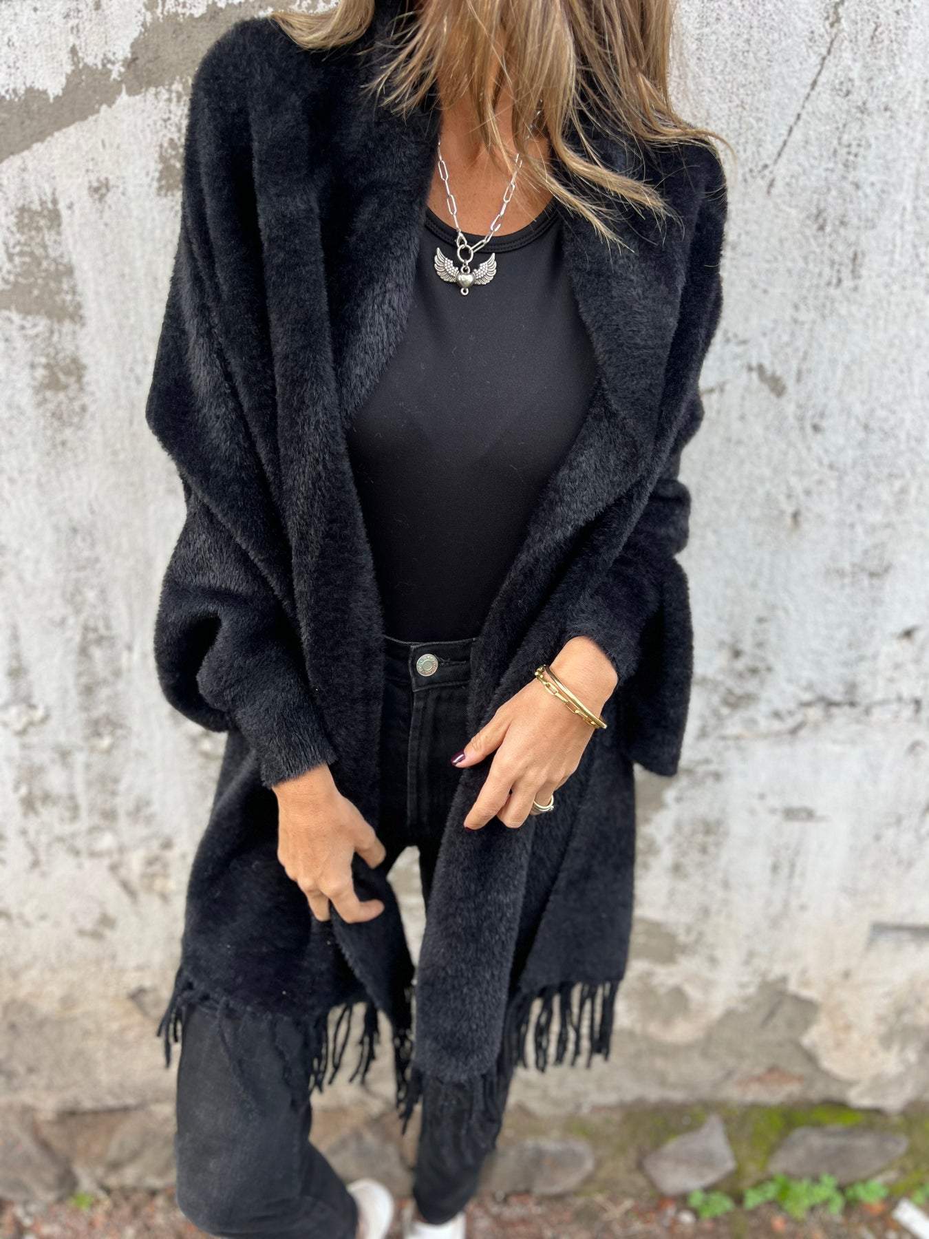 Alina - Elegant Wrap Sweater with Long Sleeves