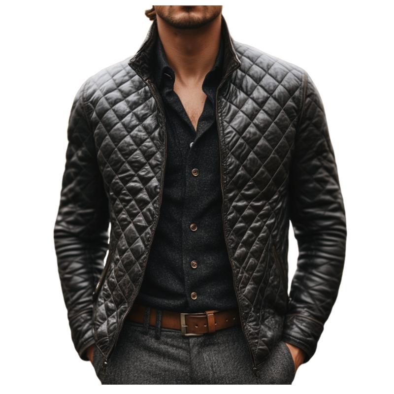 Maxy - Casual Quilted Leather Jacket