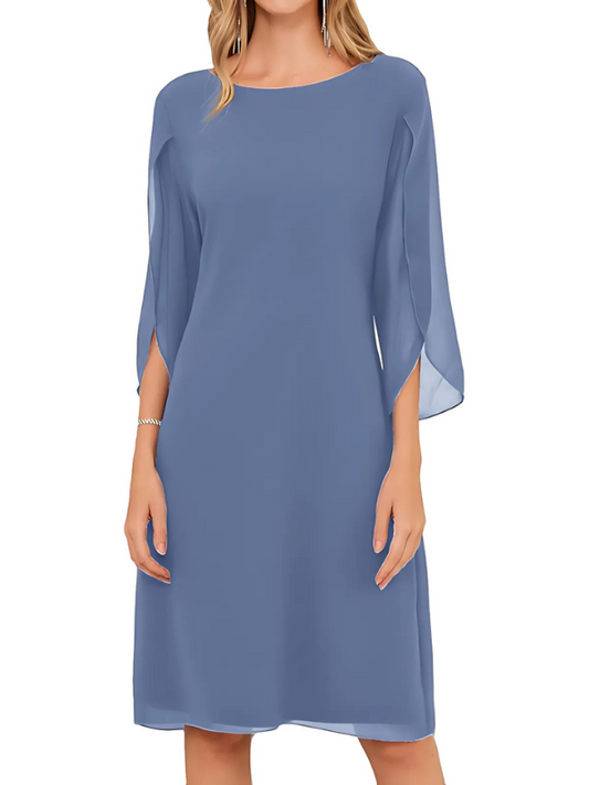 Lilly- Double Layers Chiffon Dress