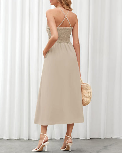 Nira - Sleeveless V-Neck Dress