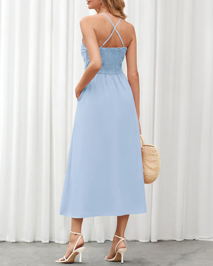 Nira - Sleeveless V-Neck Dress
