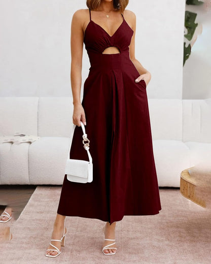 Nira - Sleeveless V-Neck Dress