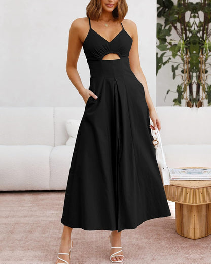 Nira - Sleeveless V-Neck Dress
