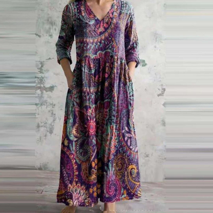 United Apparel Exclusive - Deana Retro Maxi Dress