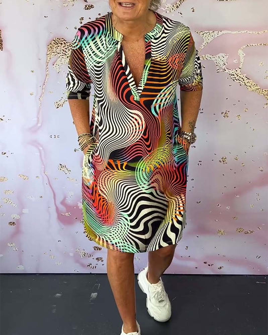 Karina - Colorful Patterned Dress