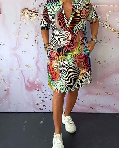 Karina - Colorful Patterned Dress