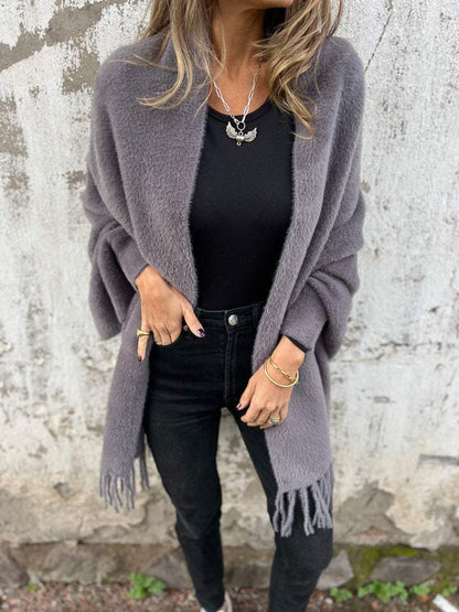 Alina - Elegant Wrap Sweater with Long Sleeves