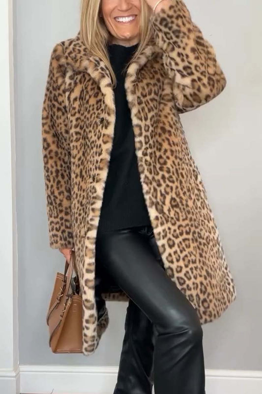 Laura - Leopard Print Coat